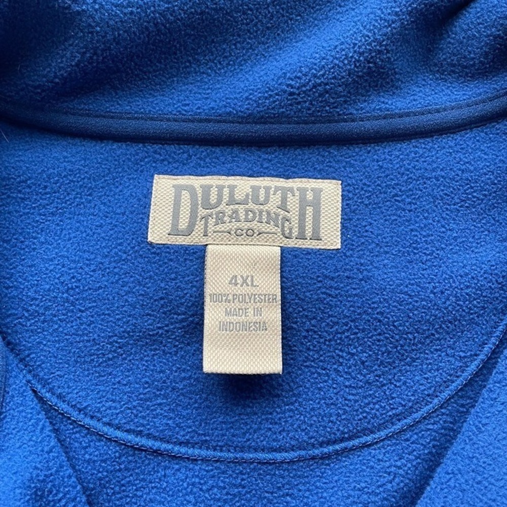 Duluth Trading Jacket Mens 4XL Big and Tall Fleece Full Zip Workwear Royal Blue - Picture 3 of 14